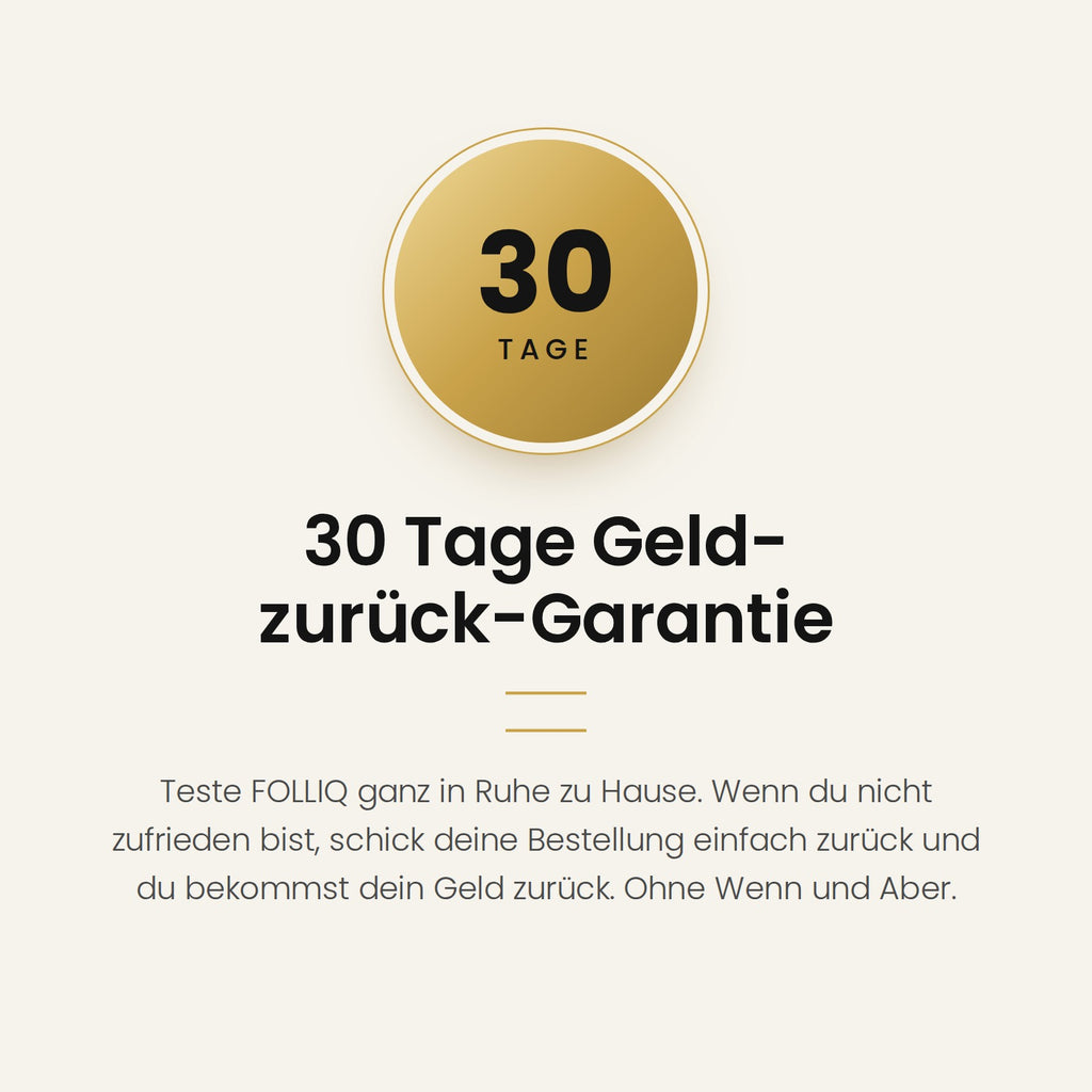 30 Tage Geld-zurück-Garantie
