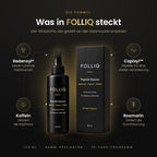 FOLLIQ Wirkstoffe: Redensyl, Capixyl, Koffein, Rosmarin